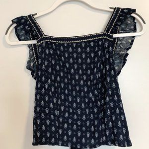 Tie Back Ruffle Crop Top